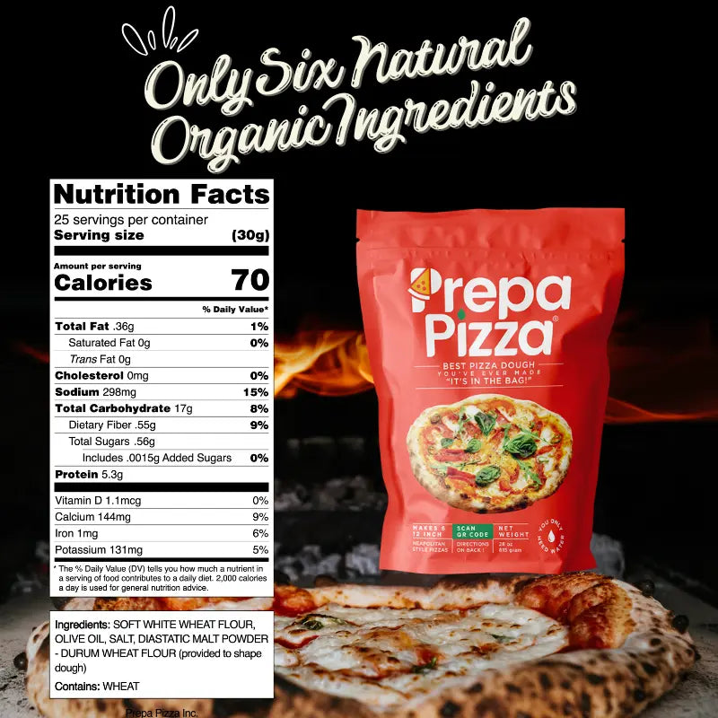 6 Prepa Pizza Dough Kits | 2 Cases Bianco DiNapoli Sauce | DoughMate Artisan Kit Prepa Pizza