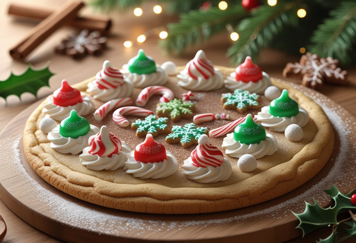 Christmas Cookie Pizza Dessert With Premade Dough Easy Festive Recipe Guide