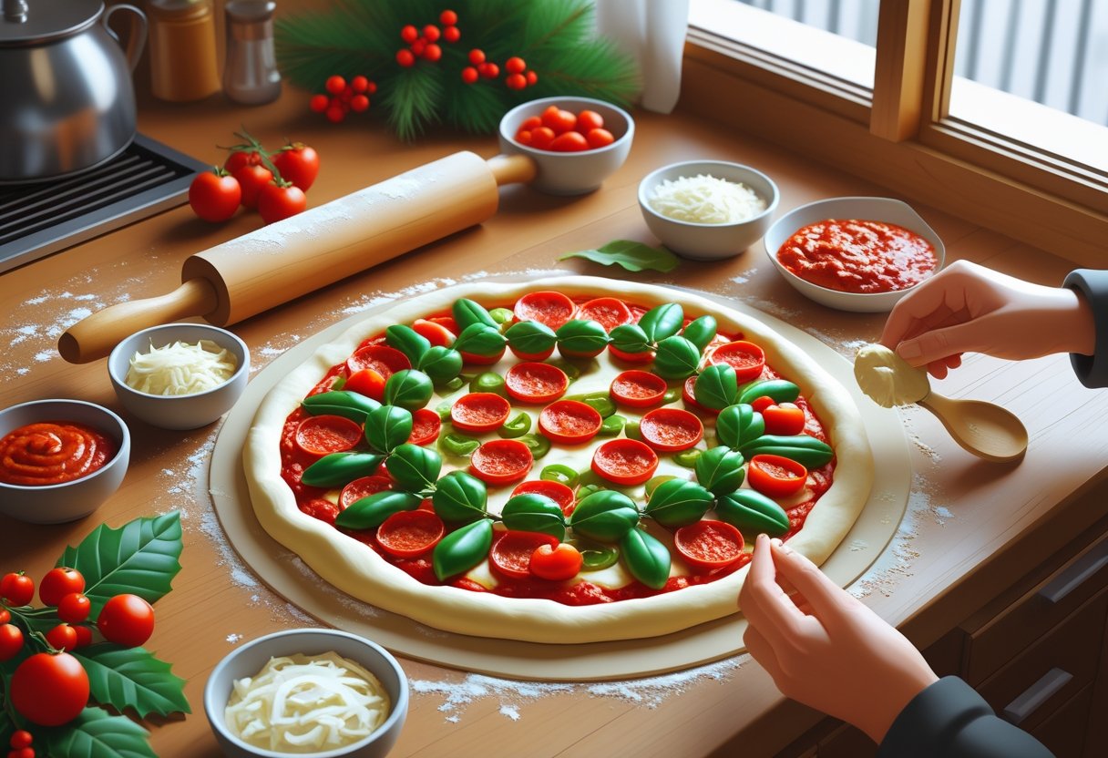 Homemade Christmas Pizza Recipes With Premade Dough Easy Festive Ideas for Quick Holiday Meals