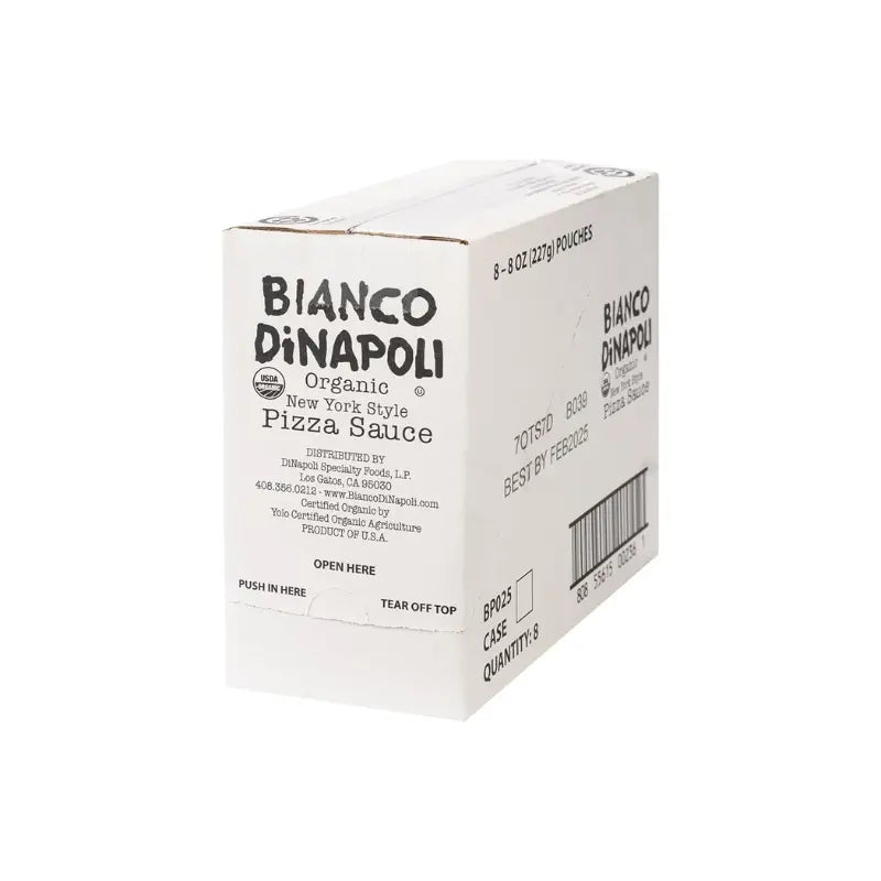 Bianco DiNapoli New York Style Organic Pizza Sauce Pouch 8oz Pizza Sauce Dinapoli