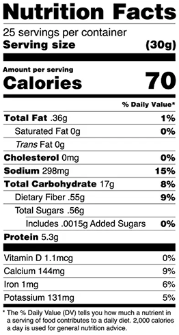 Nutrition Label