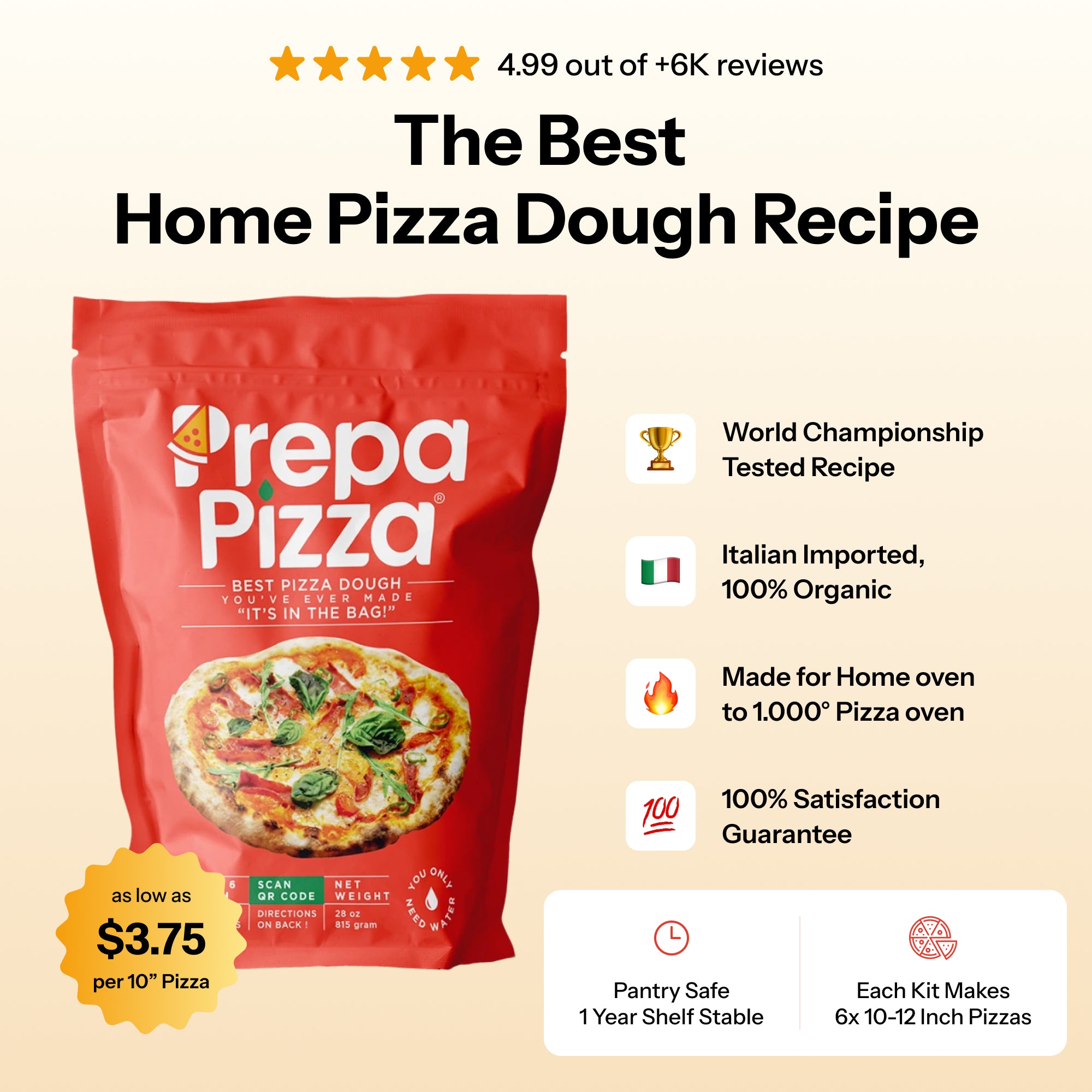 Prepa Pizza Dough Kit 815g