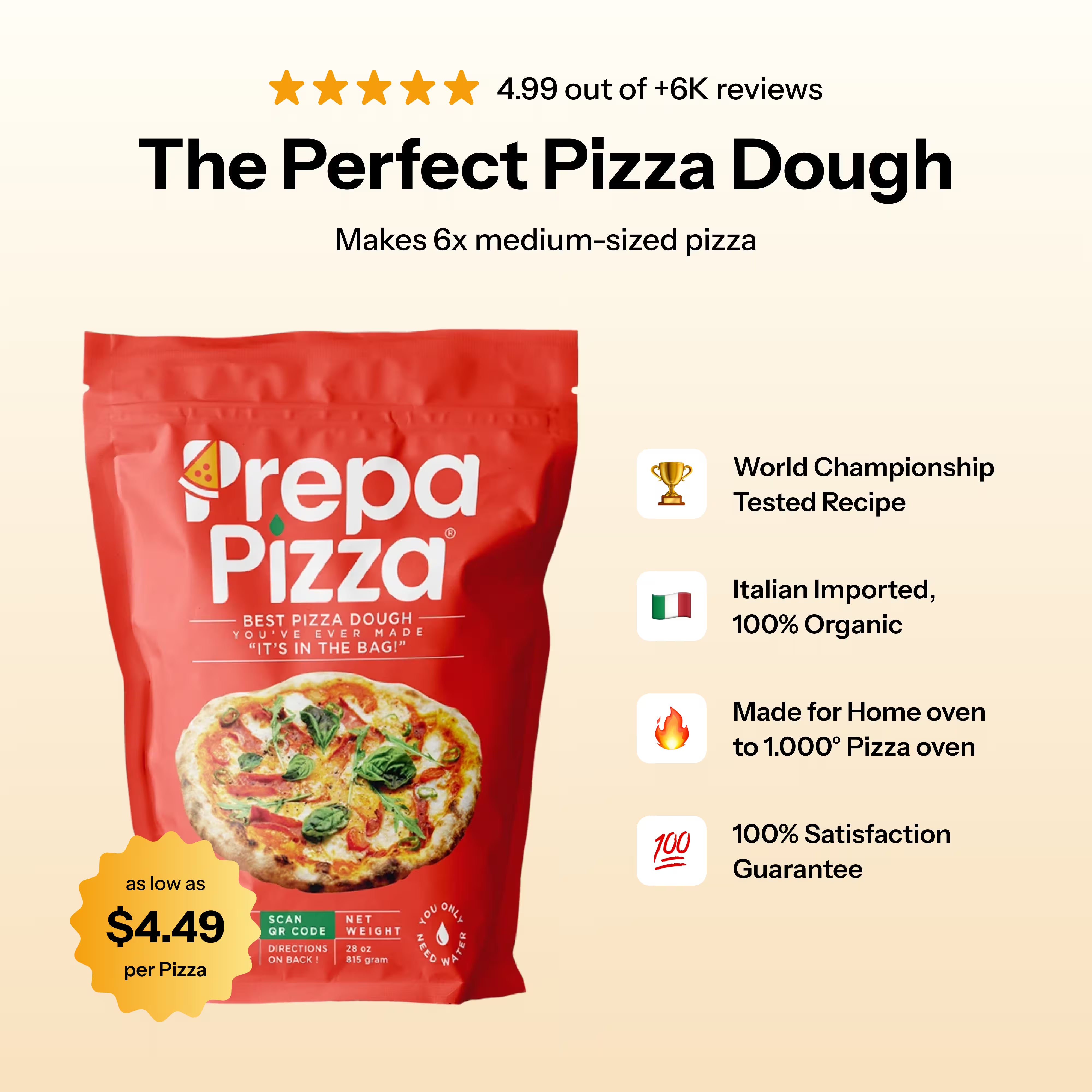 Prepa Pizza Dough Kit 815g My Store